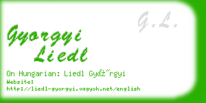 gyorgyi liedl business card